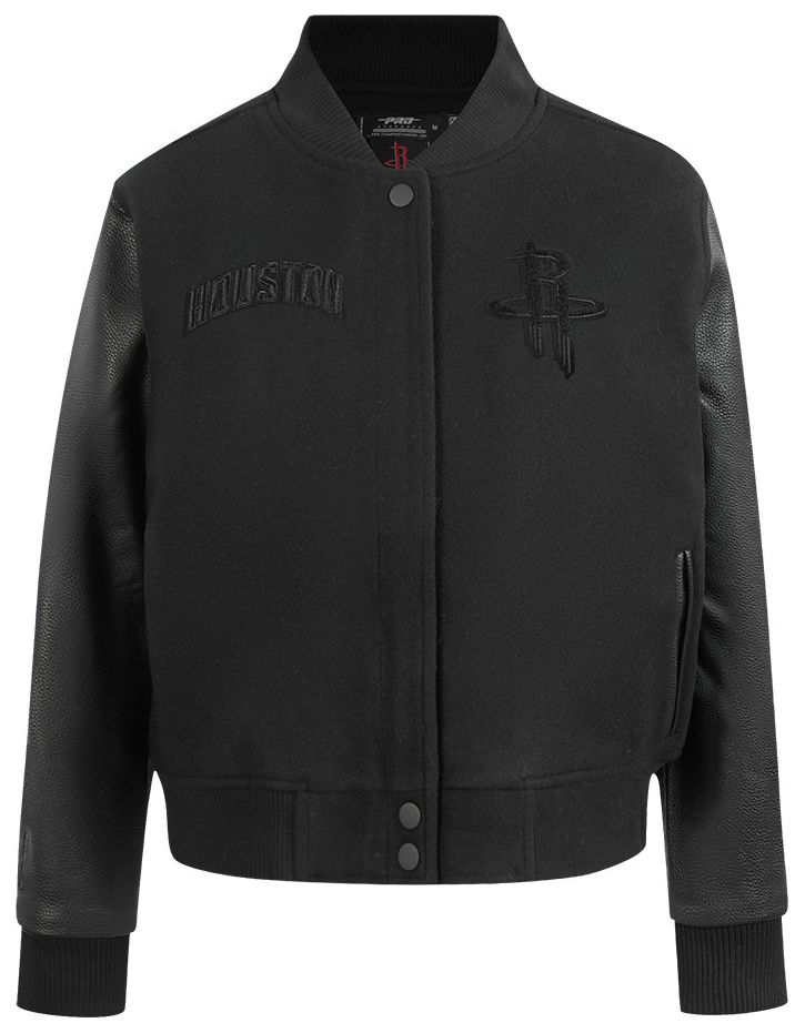 Pro Standard Women's Houston Rockets Black Classic Wool Varsity Jacket product image