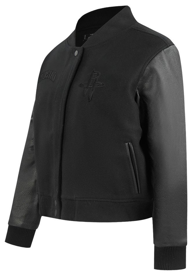 Pro Standard Women's Houston Rockets Black Classic Wool Varsity Jacket product image