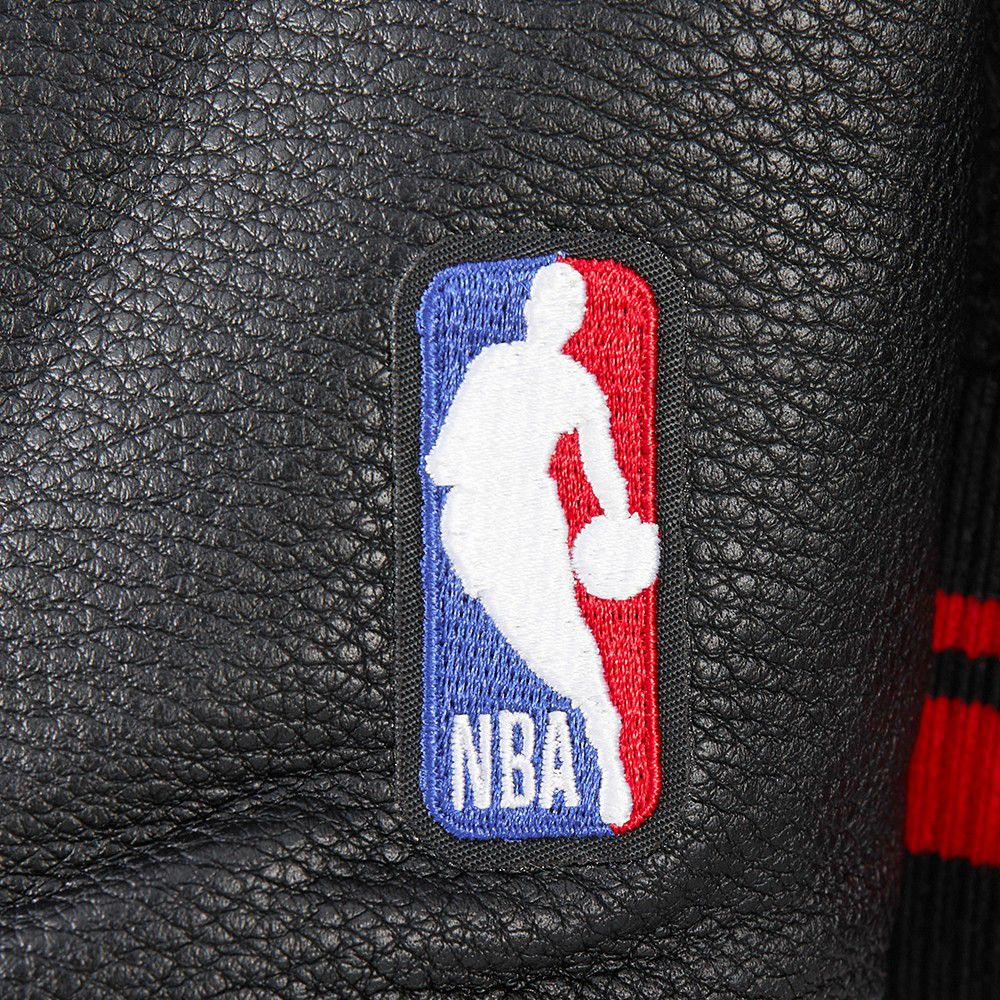 Pro Standard Women's Houston Rockets Black Classic Rib Wool Varsity Jacket product image