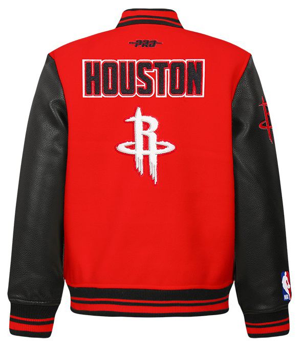 Pro Standard Boys' Houston Rockets Red Wool Varsity Jacket product image