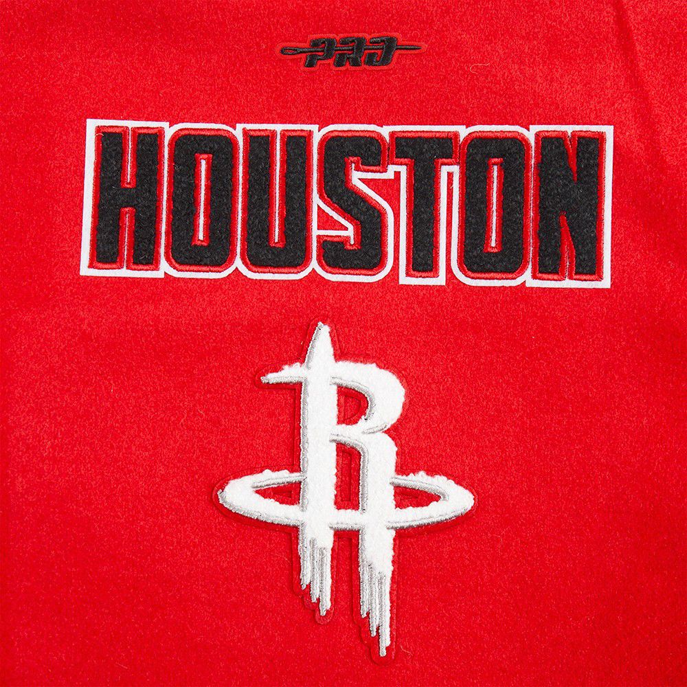 Pro Standard Boys' Houston Rockets Red Wool Varsity Jacket product image
