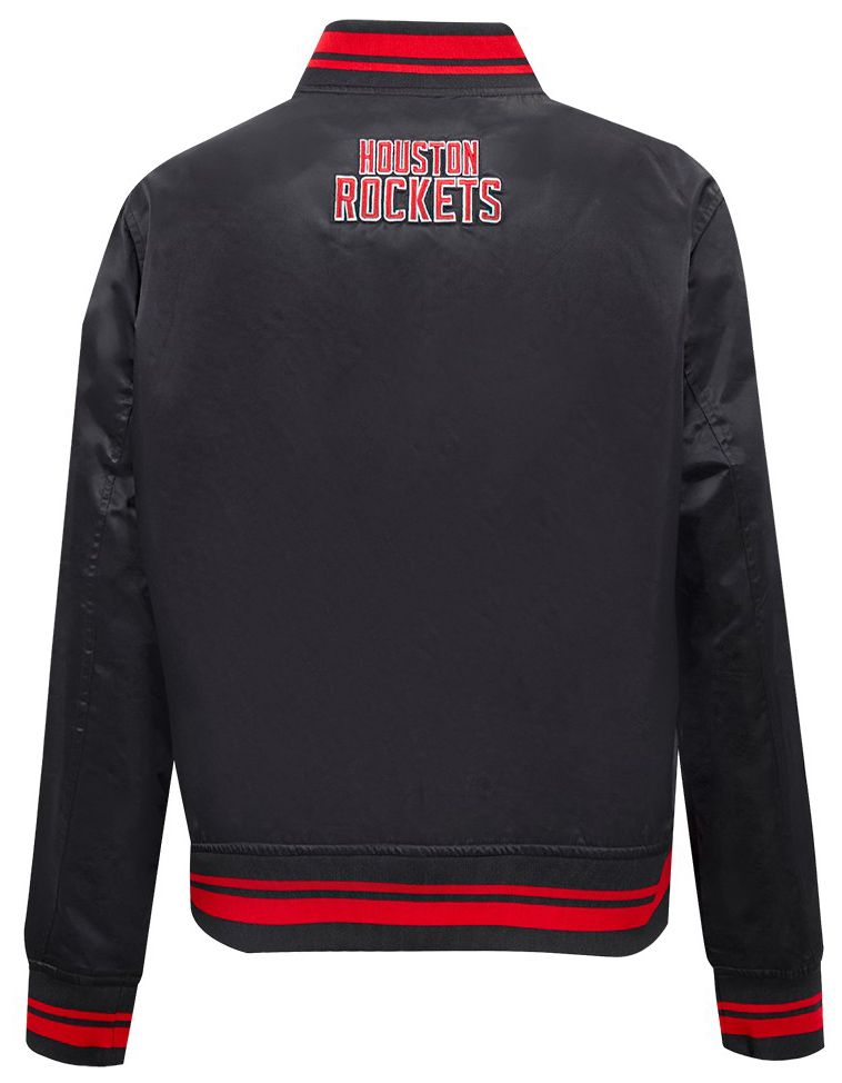 Pro Standard Women's Houston Rockets Black Script Tail Satin Jacket product image