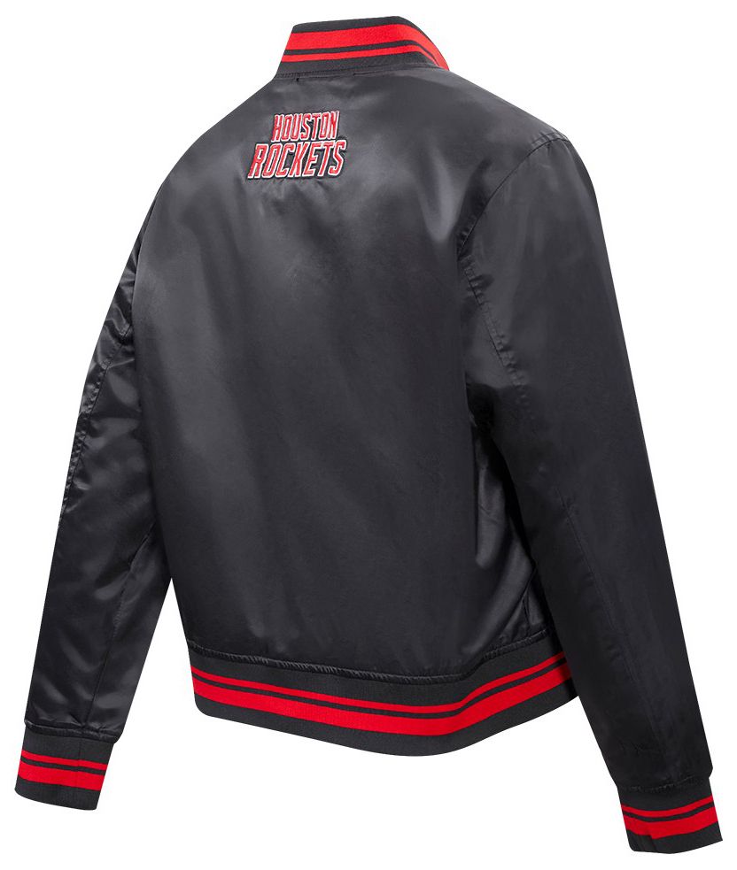 Pro Standard Women's Houston Rockets Black Script Tail Satin Jacket product image