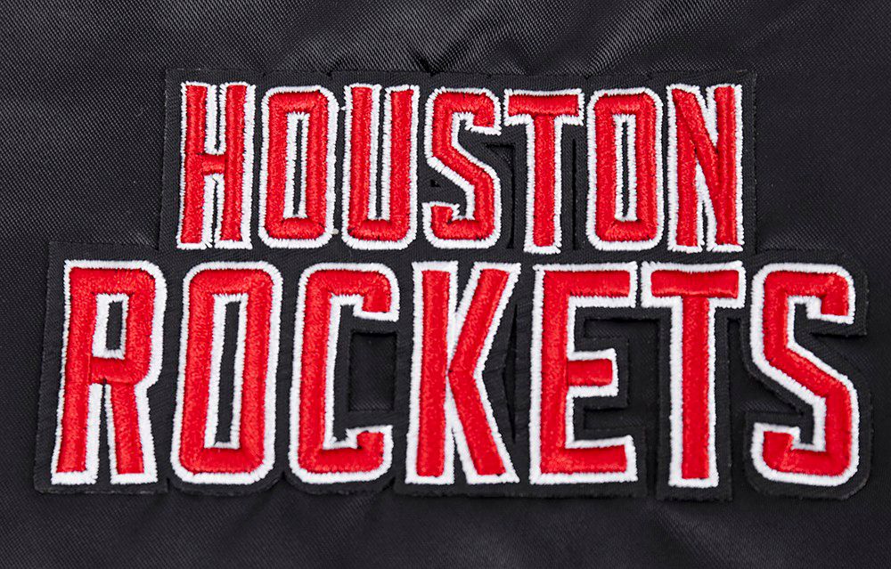 Pro Standard Women's Houston Rockets Black Script Tail Satin Jacket product image