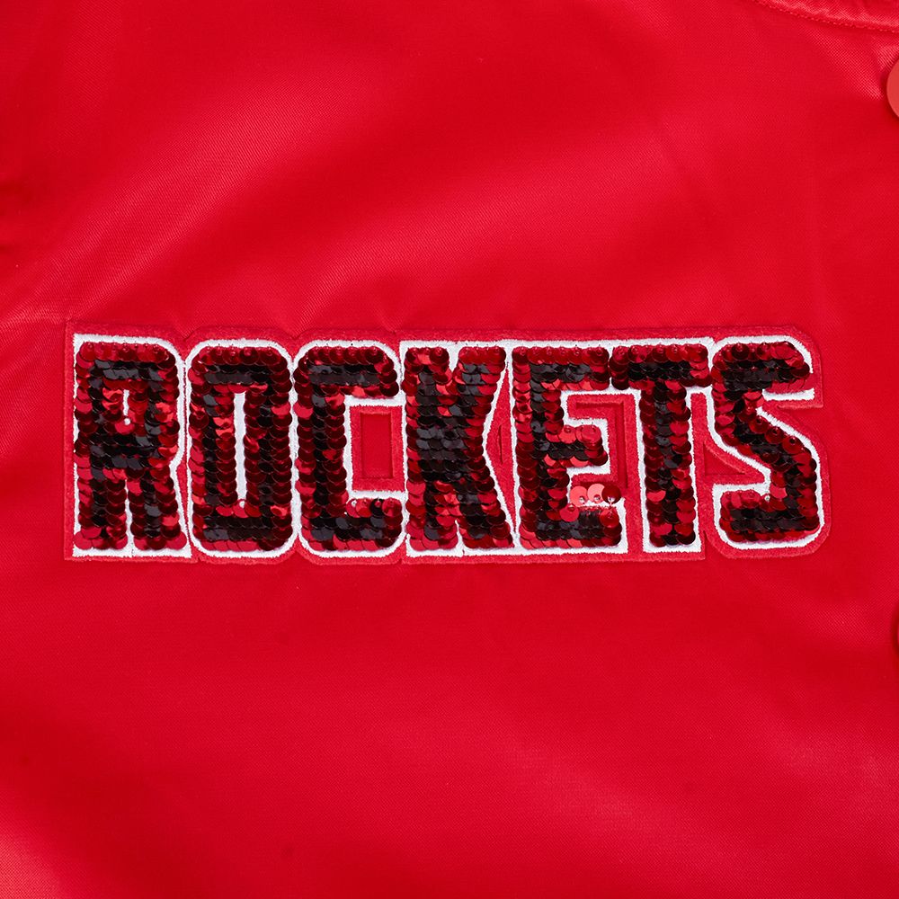 Pro Standard Women's Houston Rockets Red Game Day Classics Satin Jacket product image