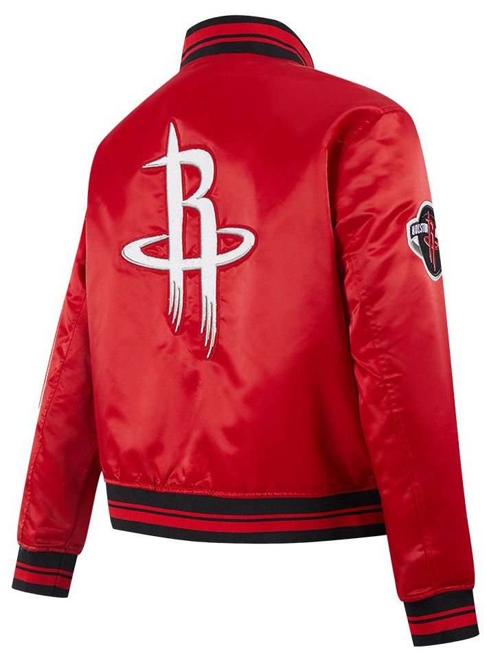 Pro Standard Women's Houston Rockets Red Retro Classic Rib Satin Jacket product image