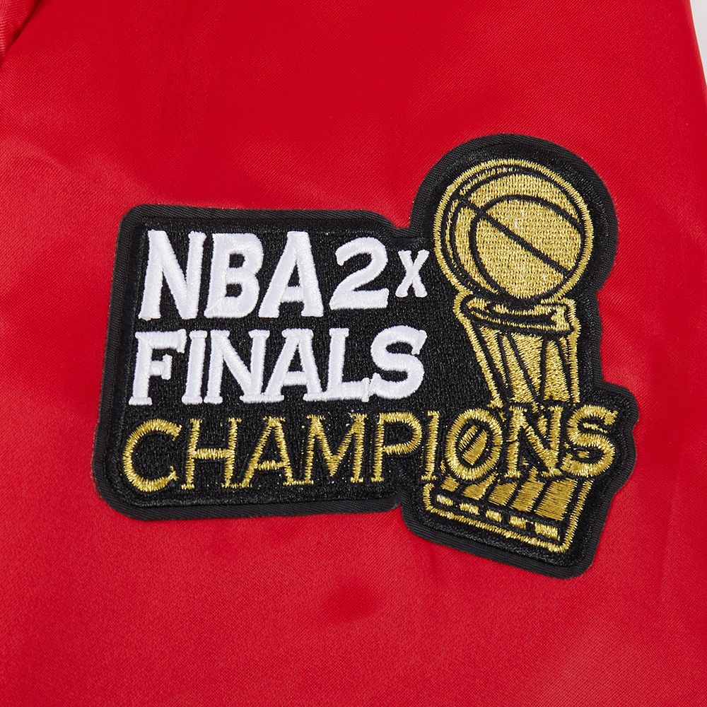 Pro Standard Women's Houston Rockets Red Retro Classic Rib Satin Jacket product image