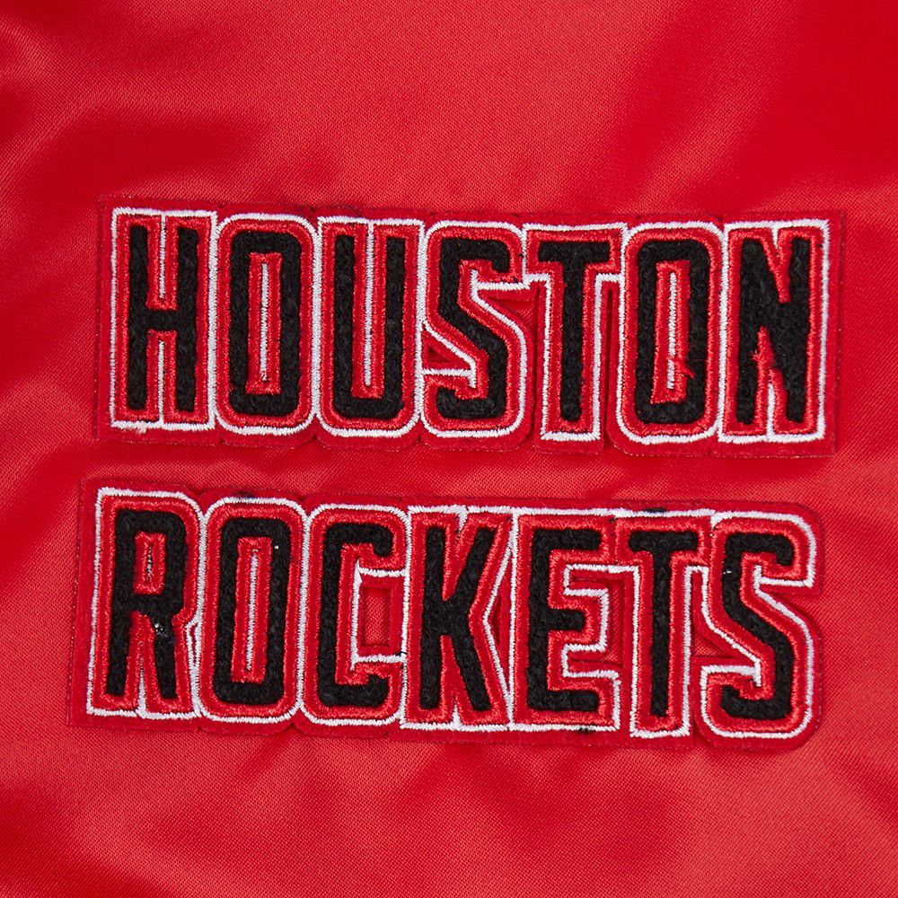 Pro Standard Women's Houston Rockets Red Retro Classic Rib Satin Jacket product image
