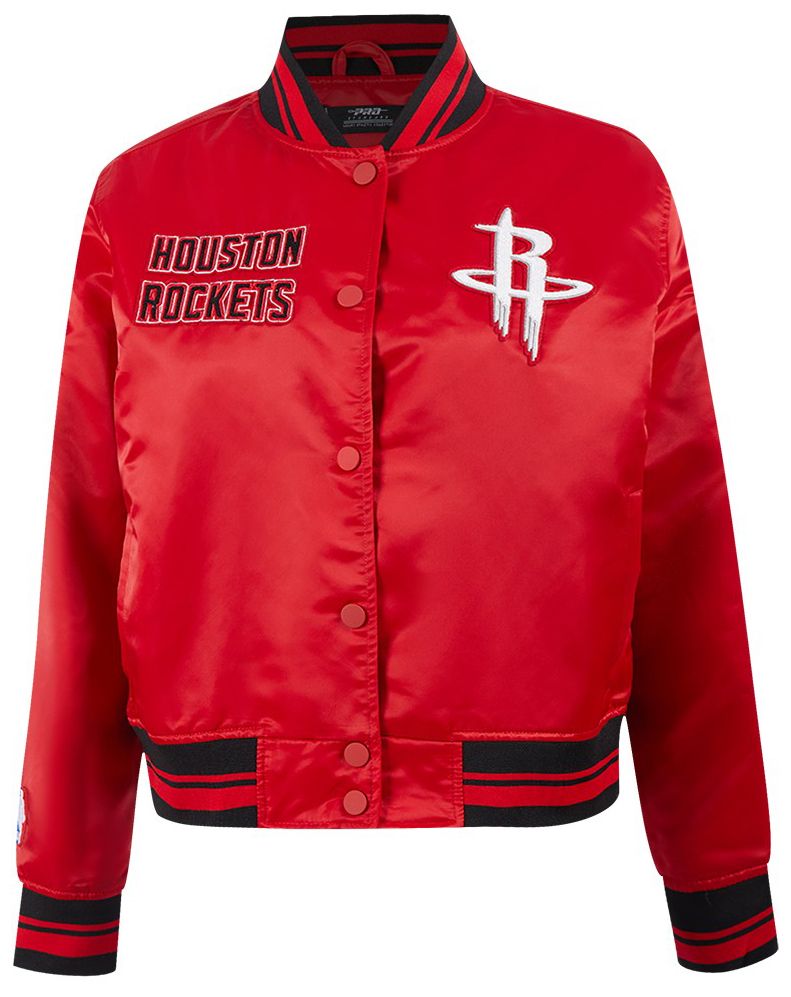 Pro Standard Women's Houston Rockets Red Retro Classic Rib Satin Jacket product image