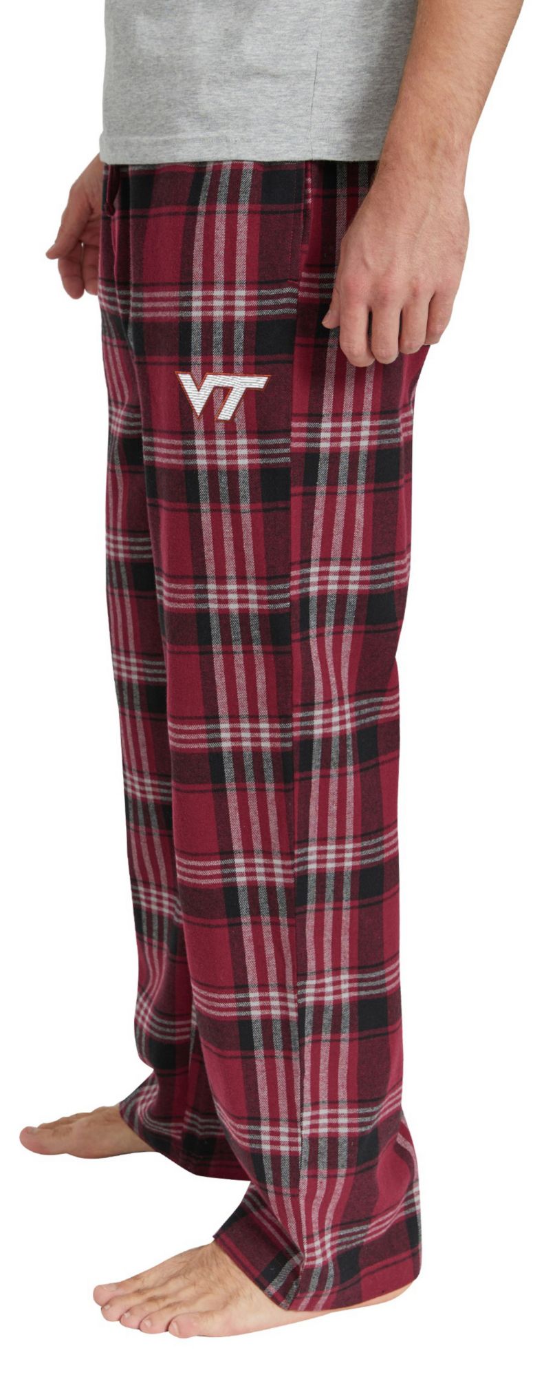 College Concepts Men's Virginia Tech Hokies Plaid Regional Logo Flannel