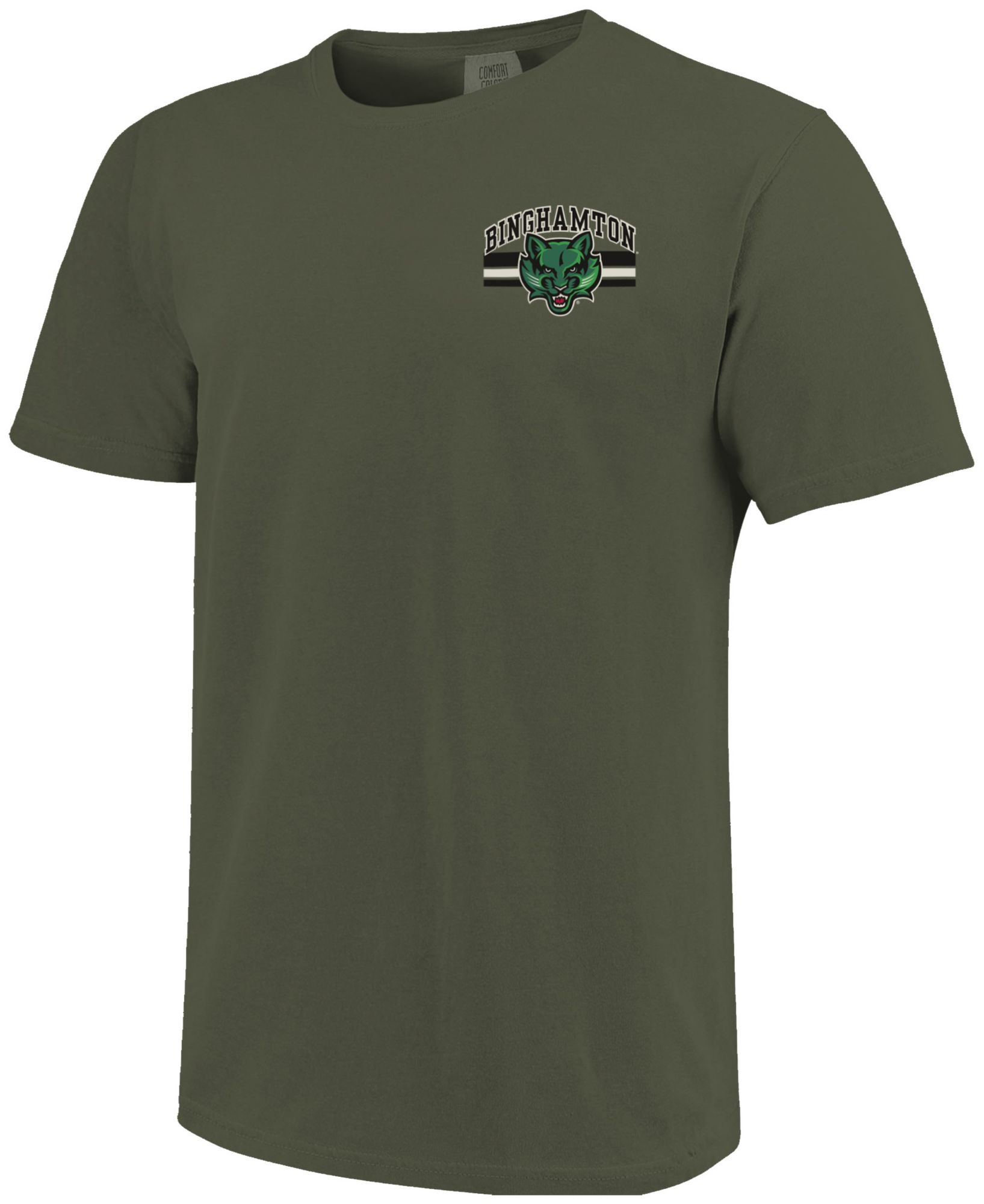 Image One Men's Binghamton Bearcats Hemp Mascot Arched Short Sleeve T-Shirt product image