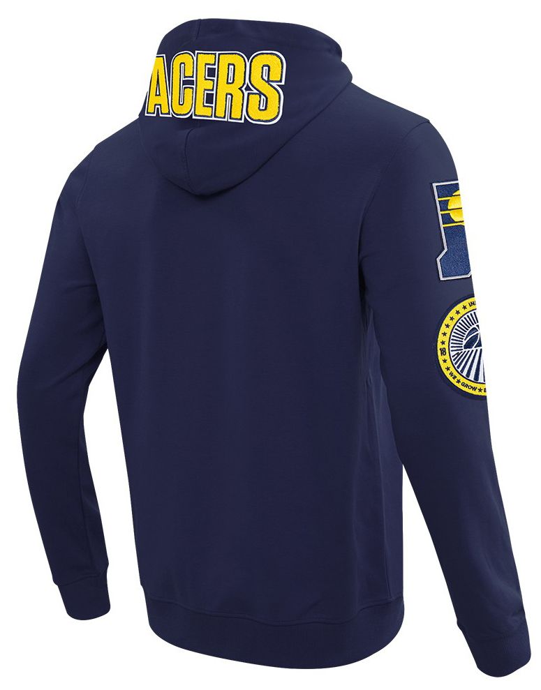 Pro Standard Men's Indiana Pacers Navy Classic Chenille Full Zip Hoodie product image