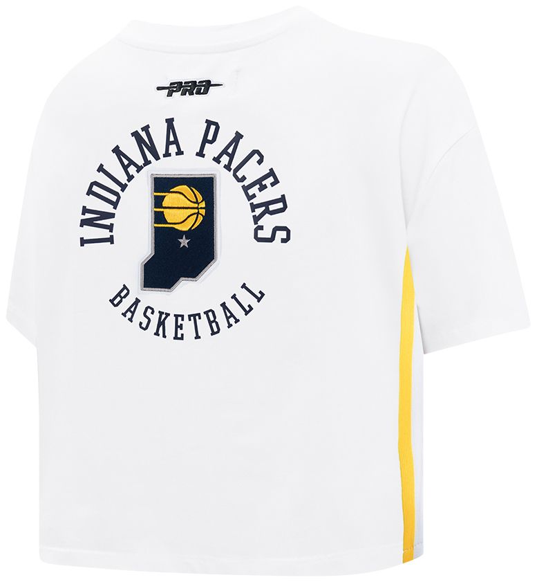 Pro Standard Women's Indiana Pacers White Crest Emblem Boxy T-Shirt product image