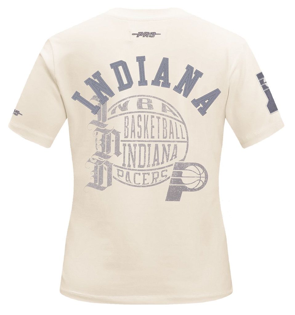 Pro Standard Women's Indiana Pacers Off White Street Team Slim Fit T-Shirt product image