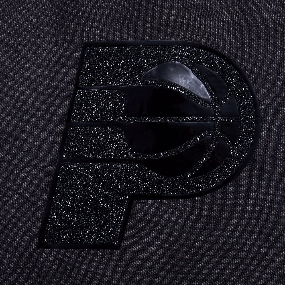 Pro Standard Women's Indiana Pacers Black Crystalline Cropped Sweatshirt product image