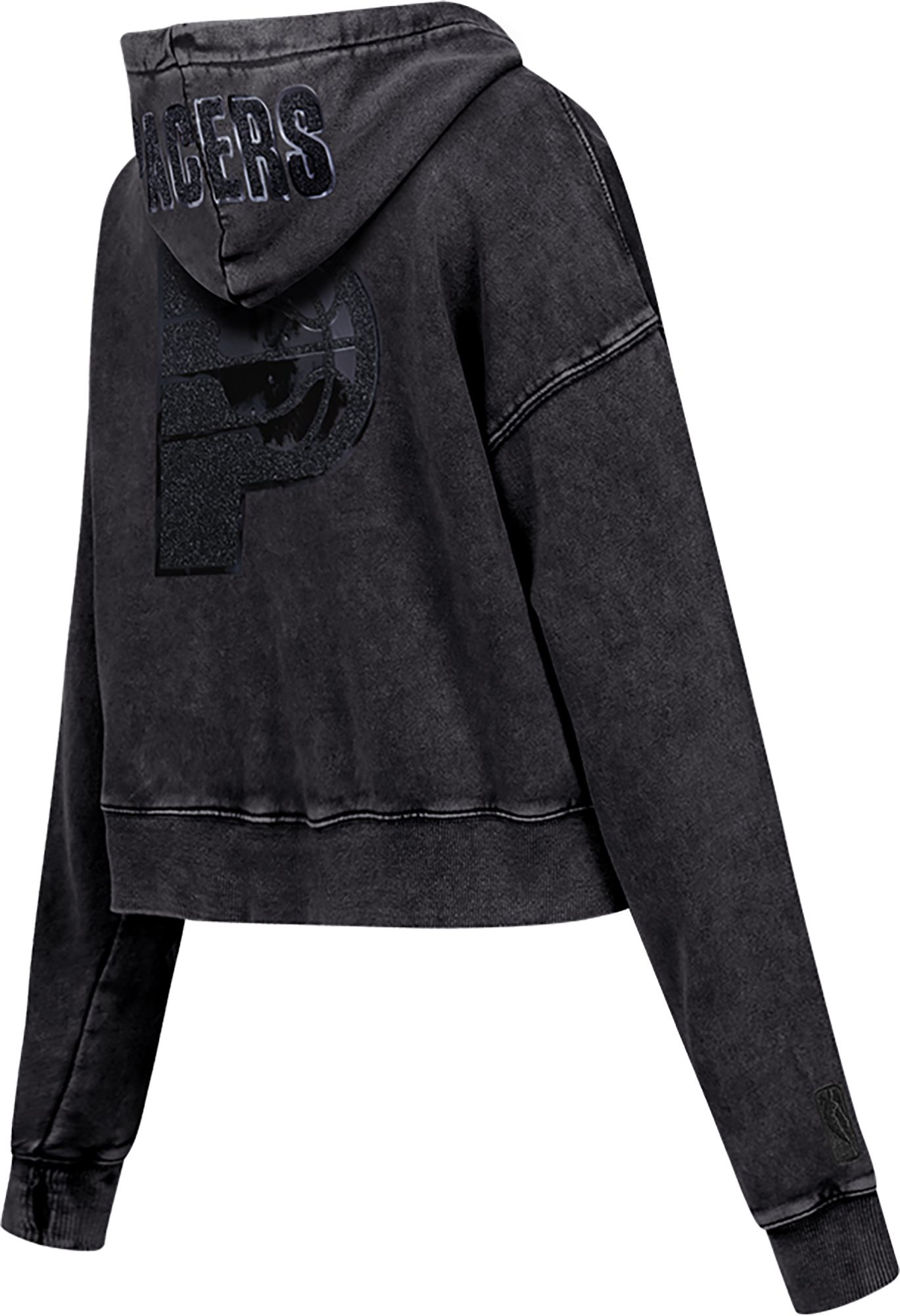 Pro Standard Women's Indiana Pacers Black Crystalline Cropped Pullover Hoodie product image