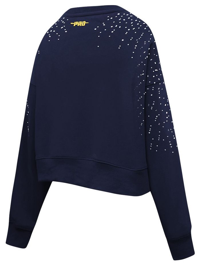 Pro Standard Women's Indiana Pacers Navy Legacy Fleece Crewneck Sweatshirt product image