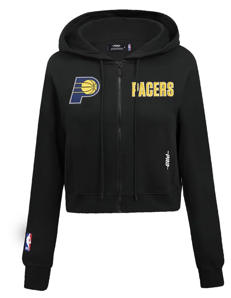 Pro Standard Women's Indiana Pacers Black Wordplay Full Zip Hoodie product image