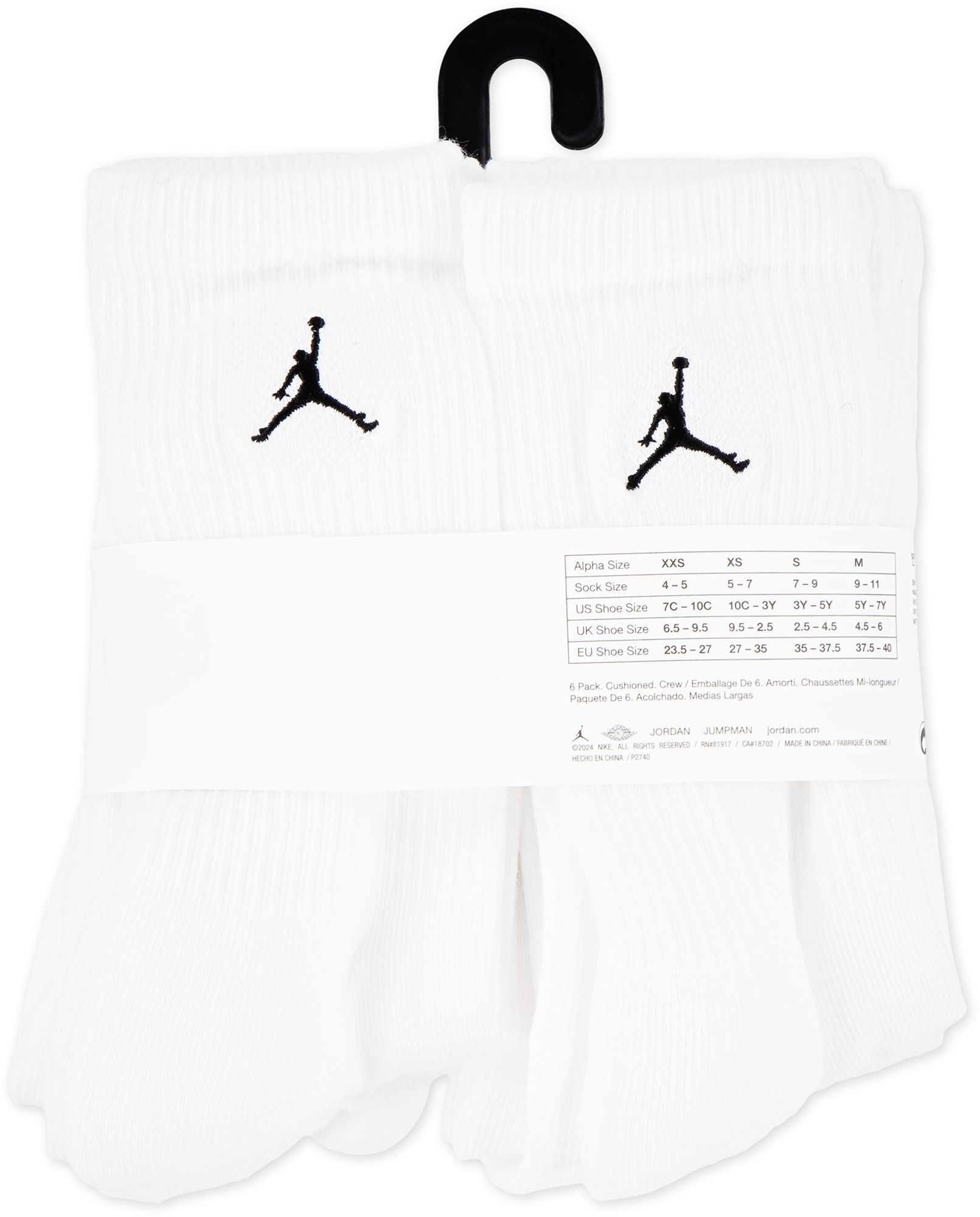 Jordan Youth Everyday Essential 6 Pack Crew Socks product image