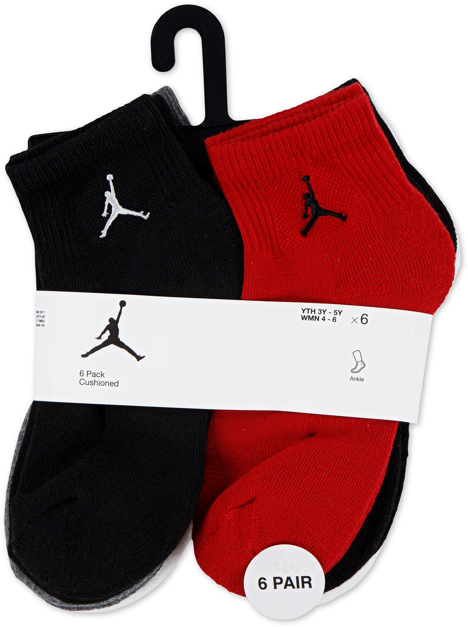 Jordan Youth Everyday Essential 6 Pack Ankle Socks product image