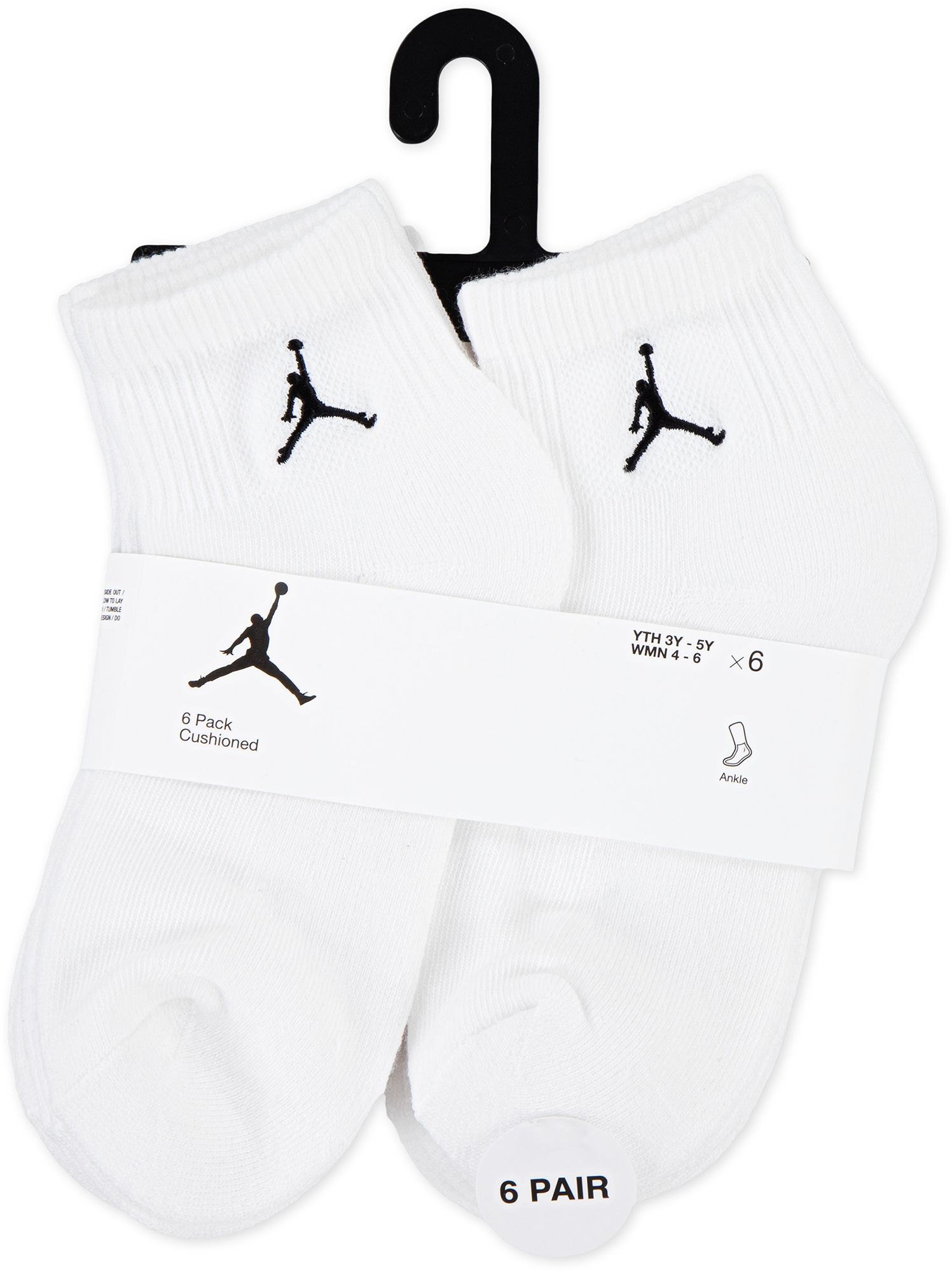 Jordan Youth Everyday Essential 6 Pack Ankle Socks product image