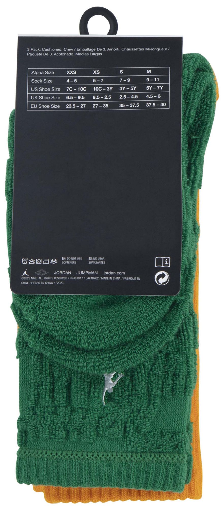 Jordan Fuel Up Cool Down Terry Crew Socks 3-Pack product image