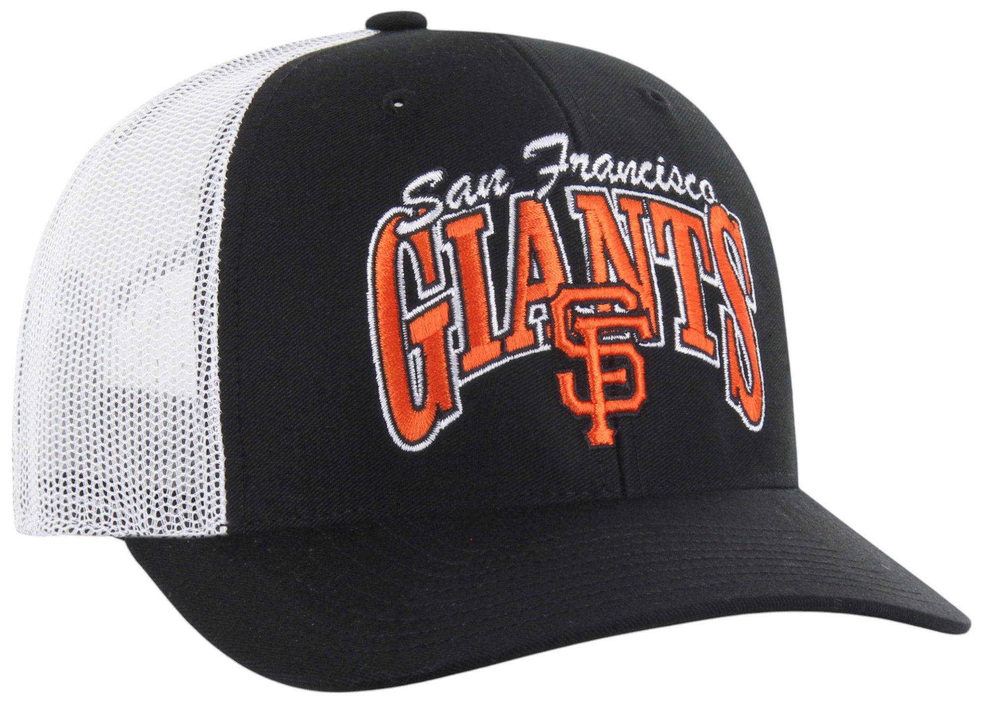 '47 Adult San Francisco Giants Black Keystone Trucker Adjustable Hat product image
