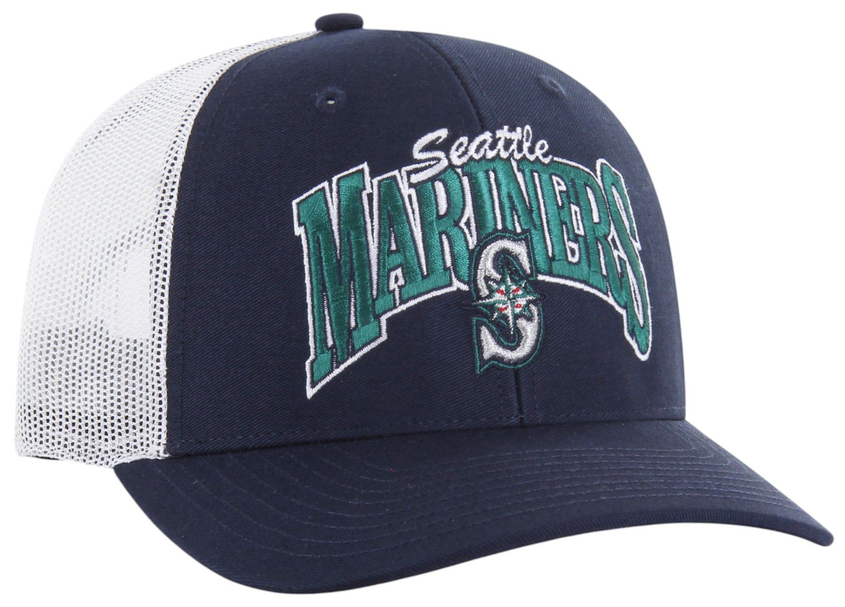 '47 Adult Seattle Mariners Navy Keystone Trucker Adjustable Hat product image