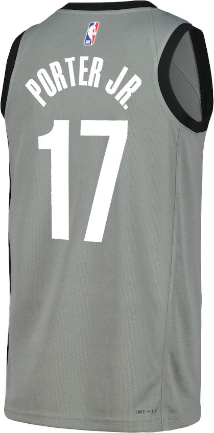 Jordan Adult Brooklyn Nets Michael Porter Jr. #17 Grey Swingman Statement Jersey product image