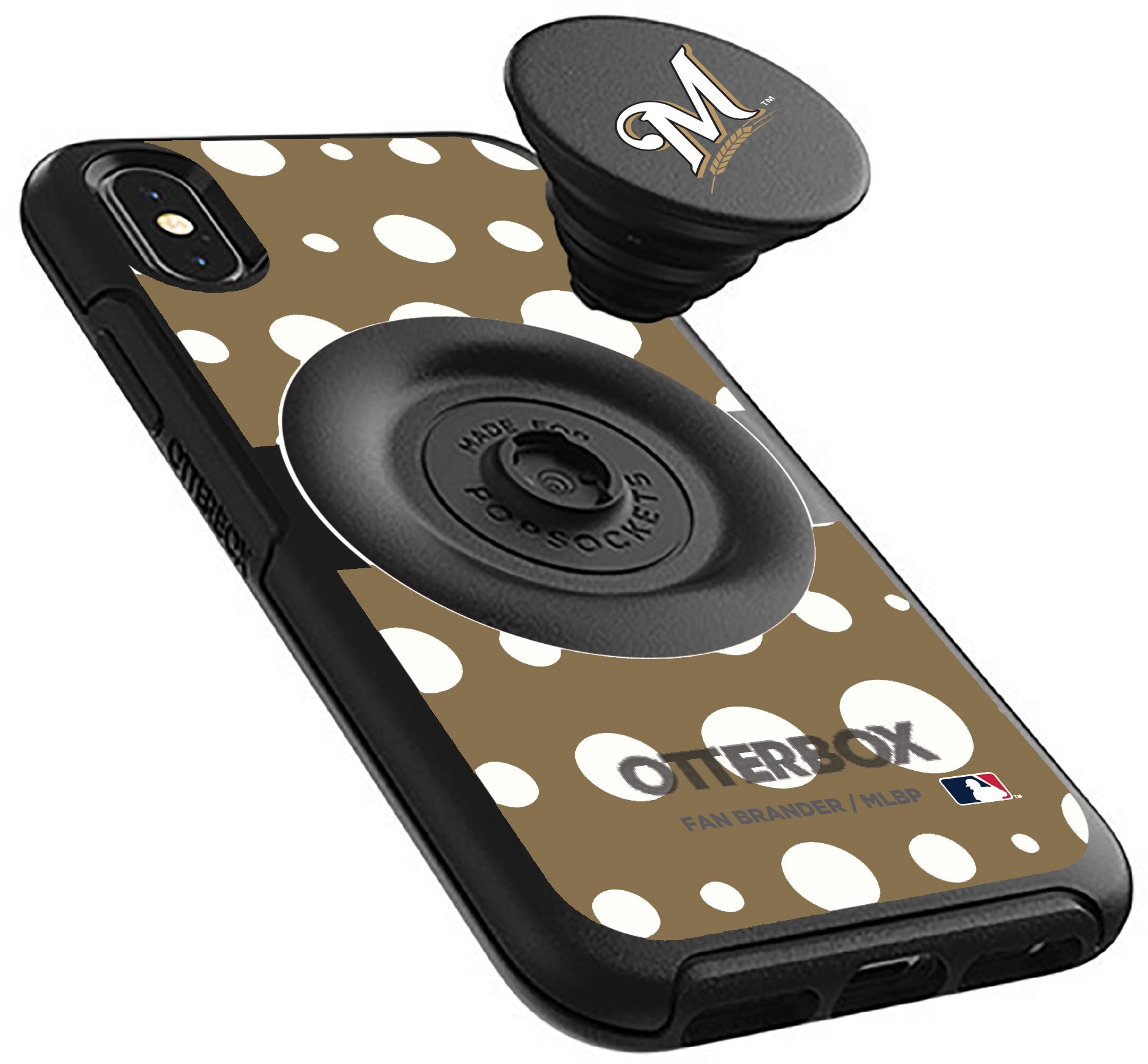 Otterbox Milwaukee Brewers Polka Dot iPhone Case with PopSocket product image