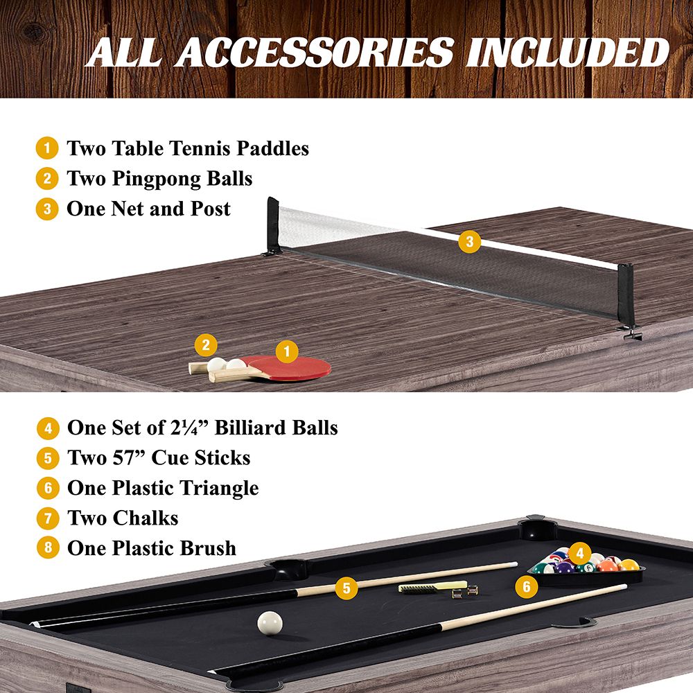 Barrington Billiards Monteray 3-in-1 Pool Table product image