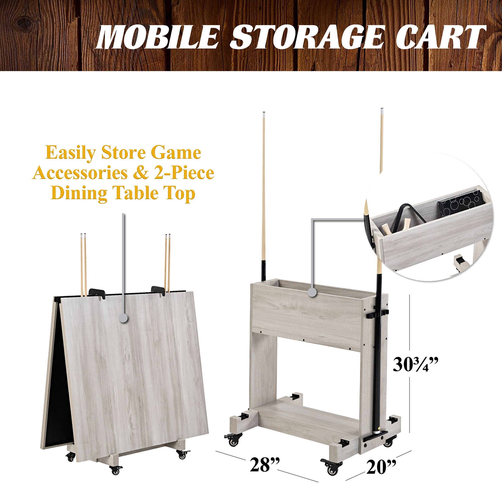 Barrington Billiards Monteray 3-in-1 Pool Table product image