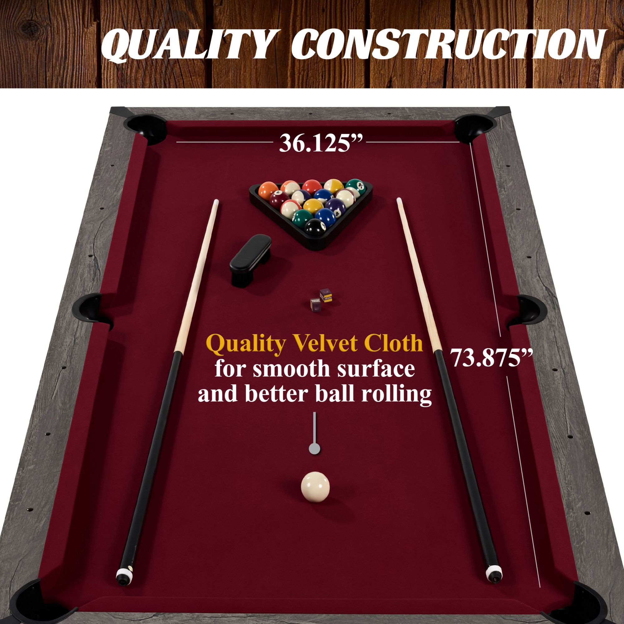 Barrington Billiards Prescott 3-in-1 Pool Table product image