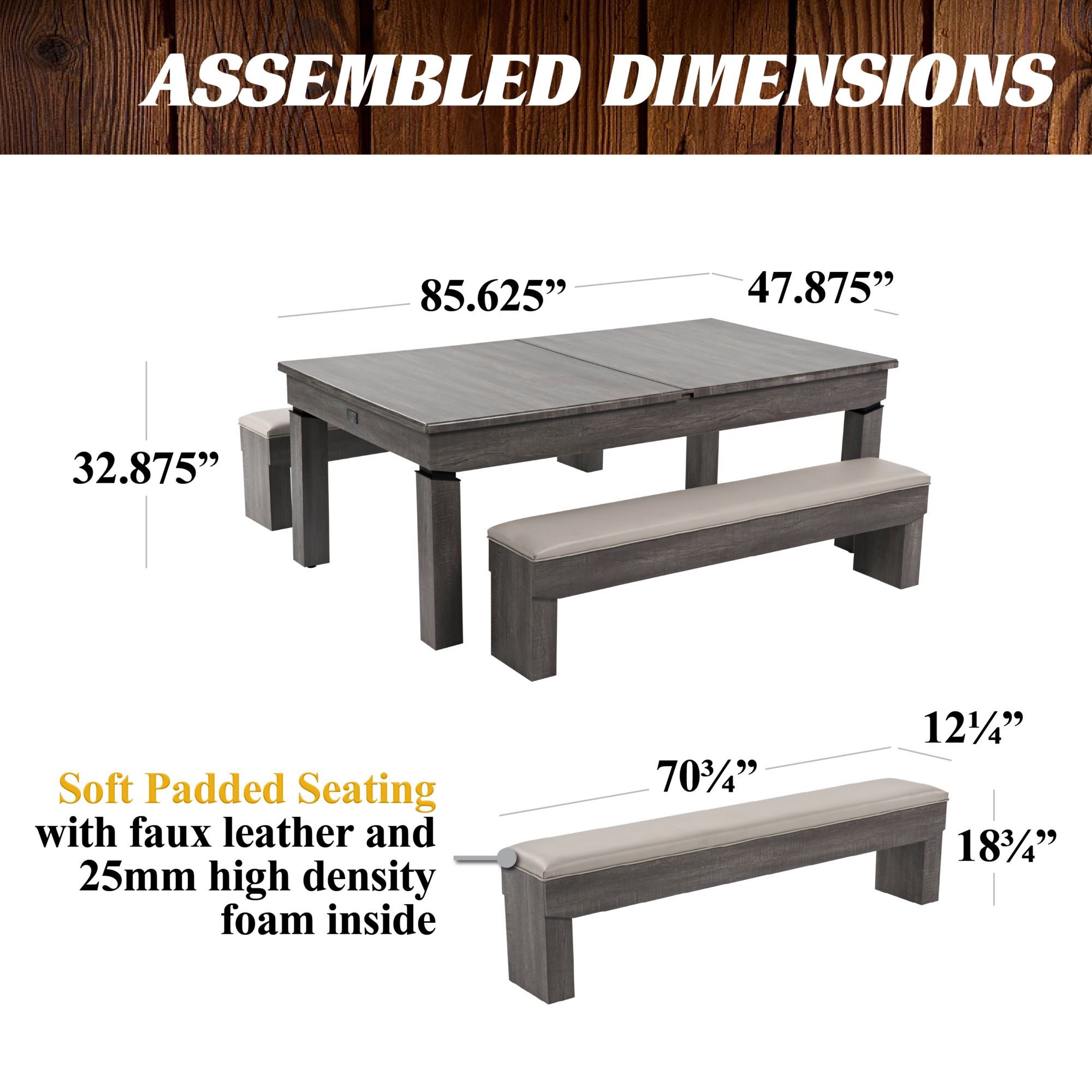 Barrington Billiards Prescott 3-in-1 Pool Table product image