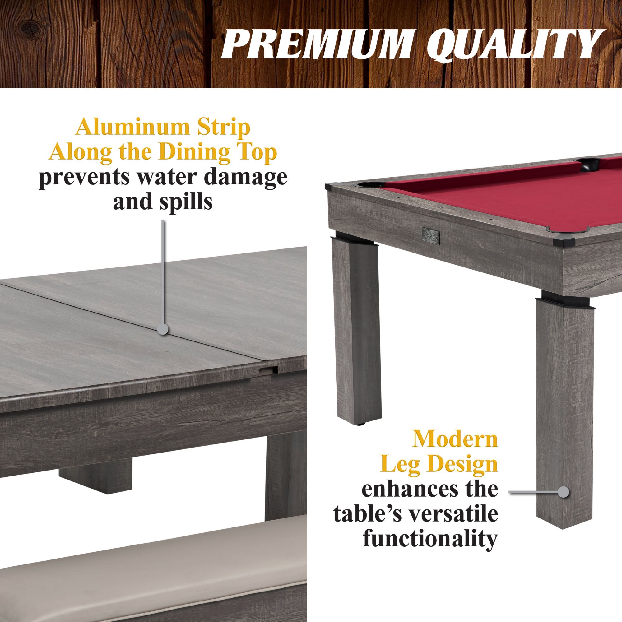 Barrington Billiards Prescott 3-in-1 Pool Table product image