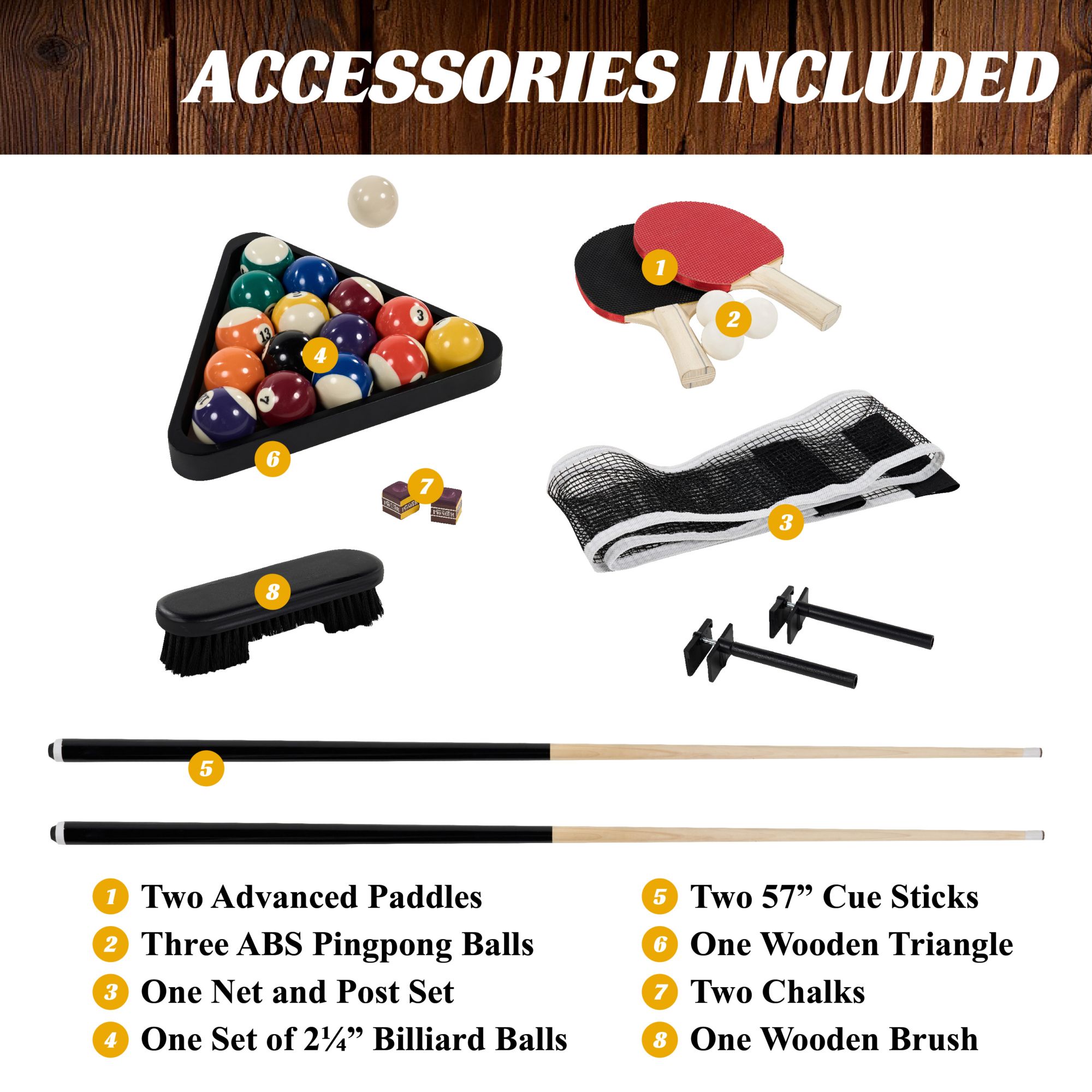 Barrington Billiards Prescott 3-in-1 Pool Table product image