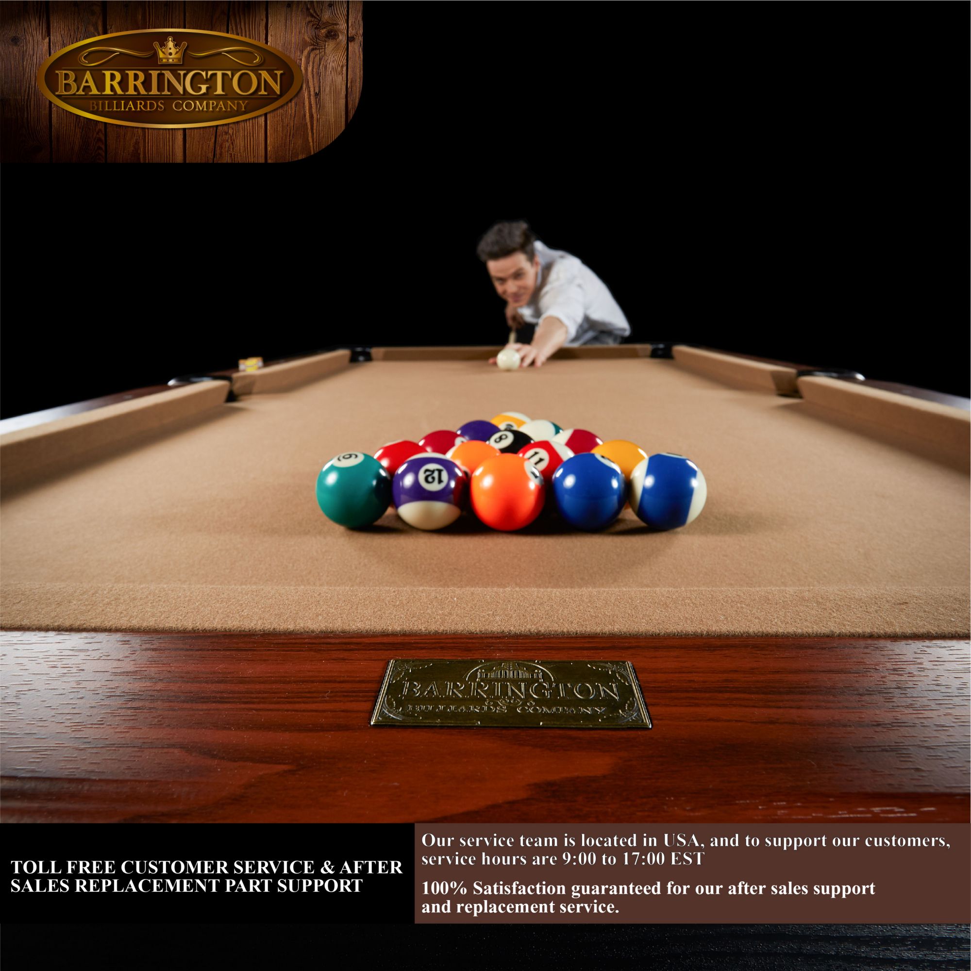 Barrington Billiards Belmont Pool Table product image