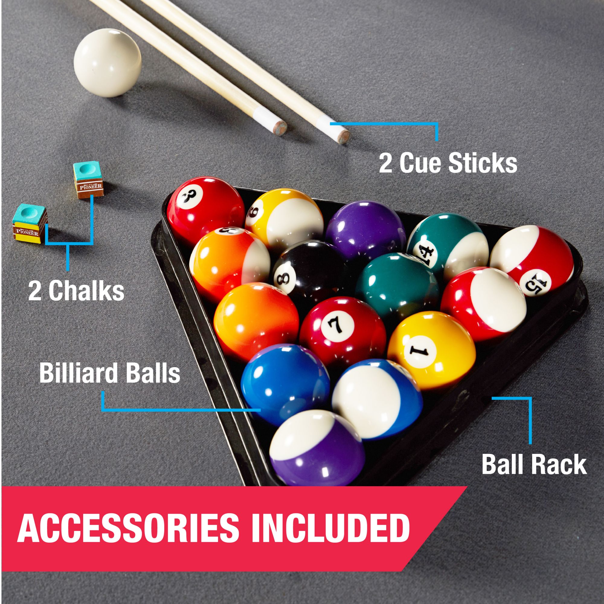 Medal Sports Titan 3-in-1 Pool Table product image