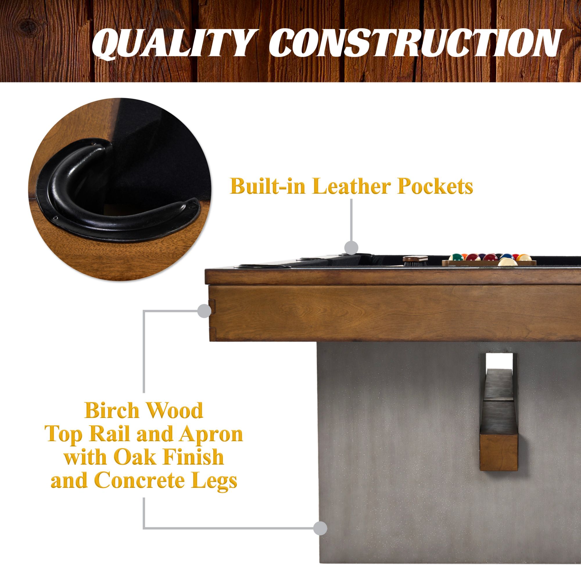 Barrington Billiards Urban Slate-Tech Pool Table product image