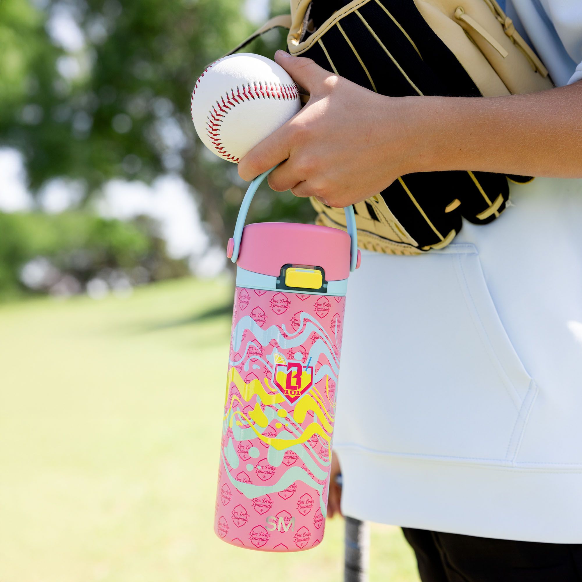 Baseball Lifestyle 101 16oz Mesa Loop Straw Lid Bottle product image