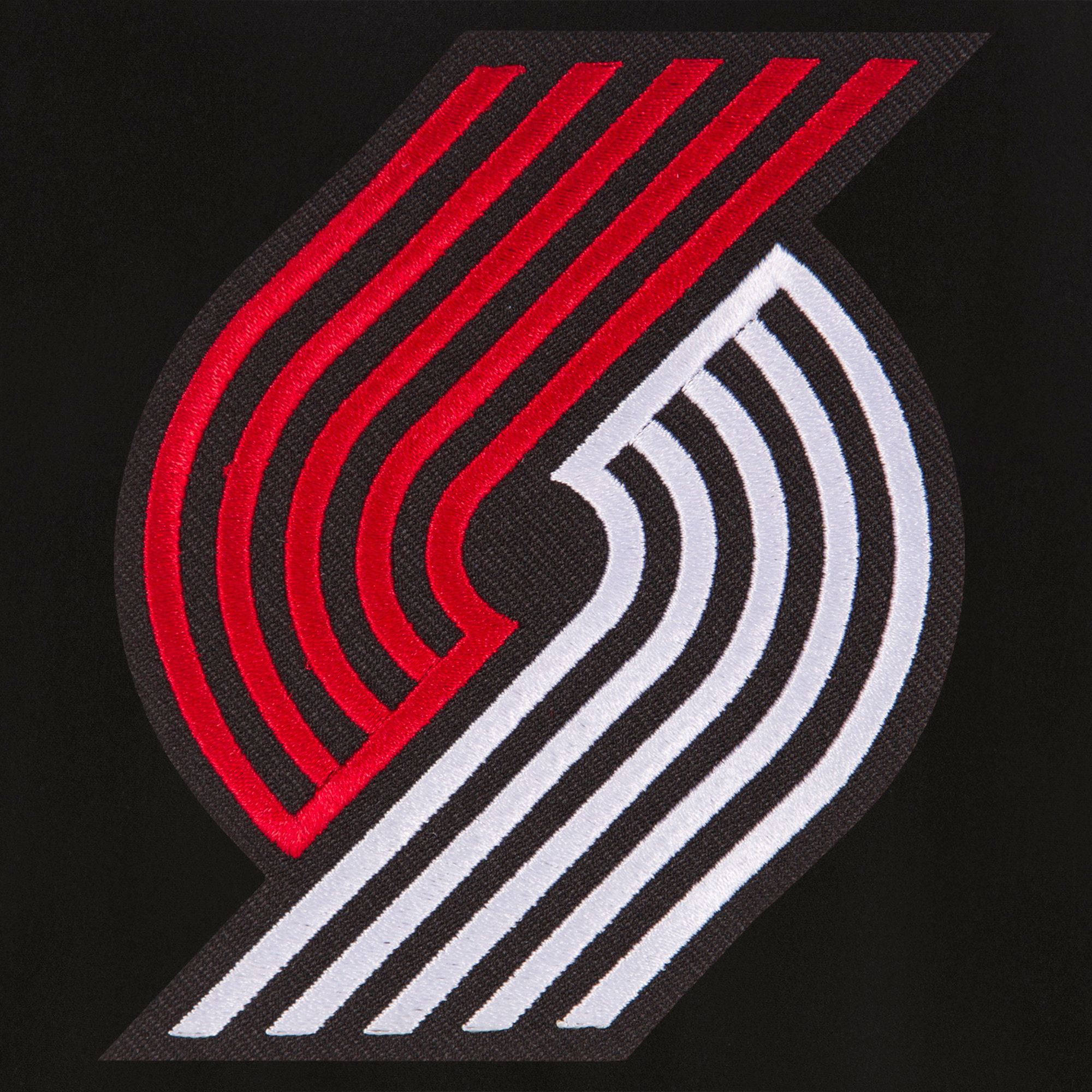 JH Design Men's Portland Trail Blazers Black Reversible Wool Jacket product image