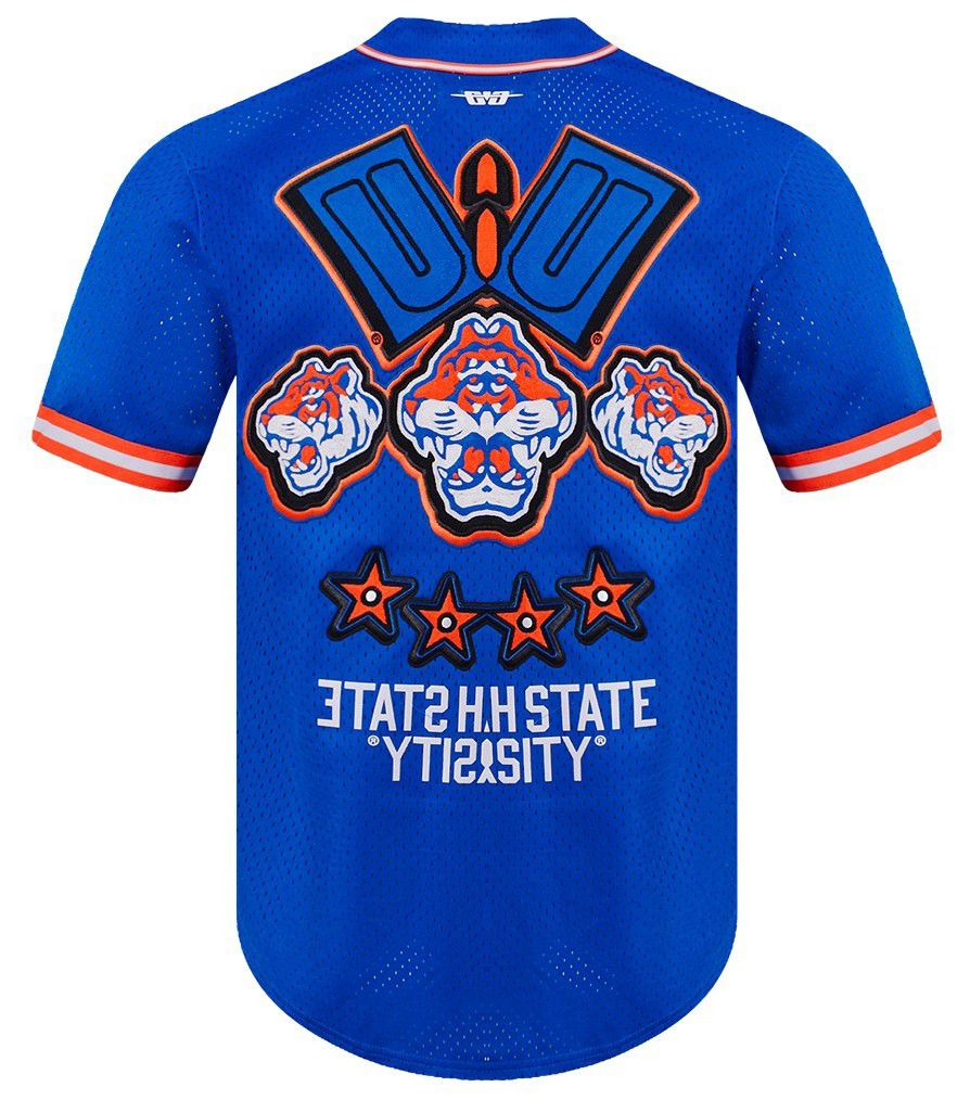 Pro Standard Men's Los Angeles Clippers Blue Classic Mesh Button Down Shirt product image