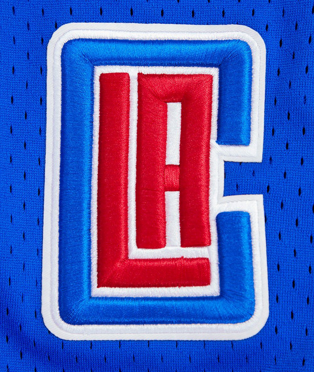 Pro Standard Men's Los Angeles Clippers Blue Classic Mesh Button Down Shirt product image