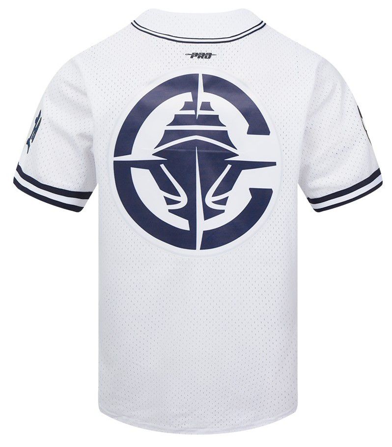Pro Standard Men's Los Angeles Clippers White Mesh Button Down Shirt product image