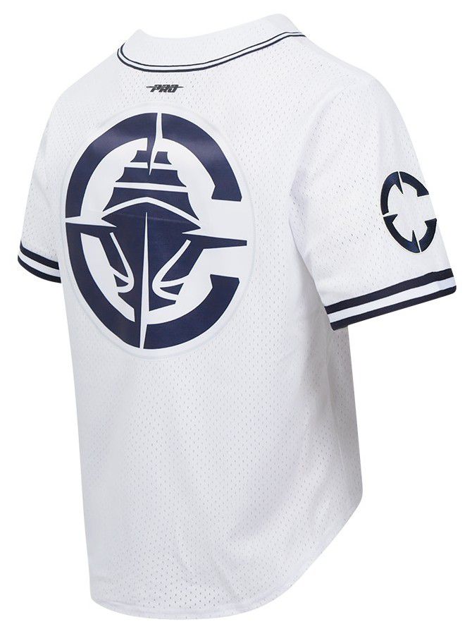 Pro Standard Men's Los Angeles Clippers White Mesh Button Down Shirt product image