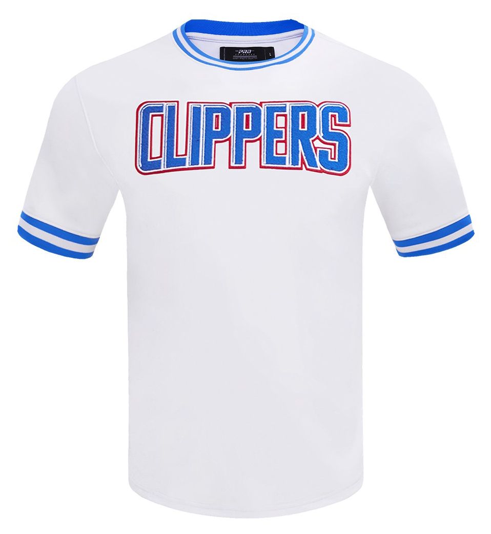 Pro Standard Men's Los Angeles Clippers White Classic Chenille T-Shirt product image