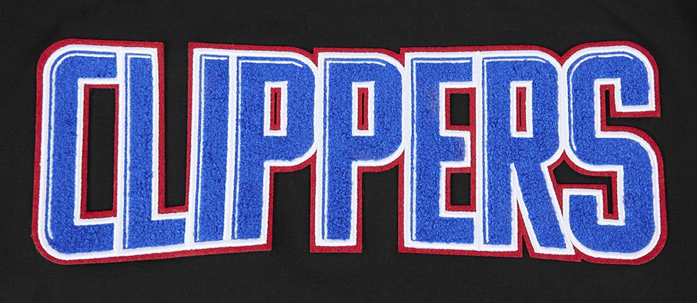 Pro Standard Men's Los Angeles Clippers Black Classic Chenille T-Shirt product image