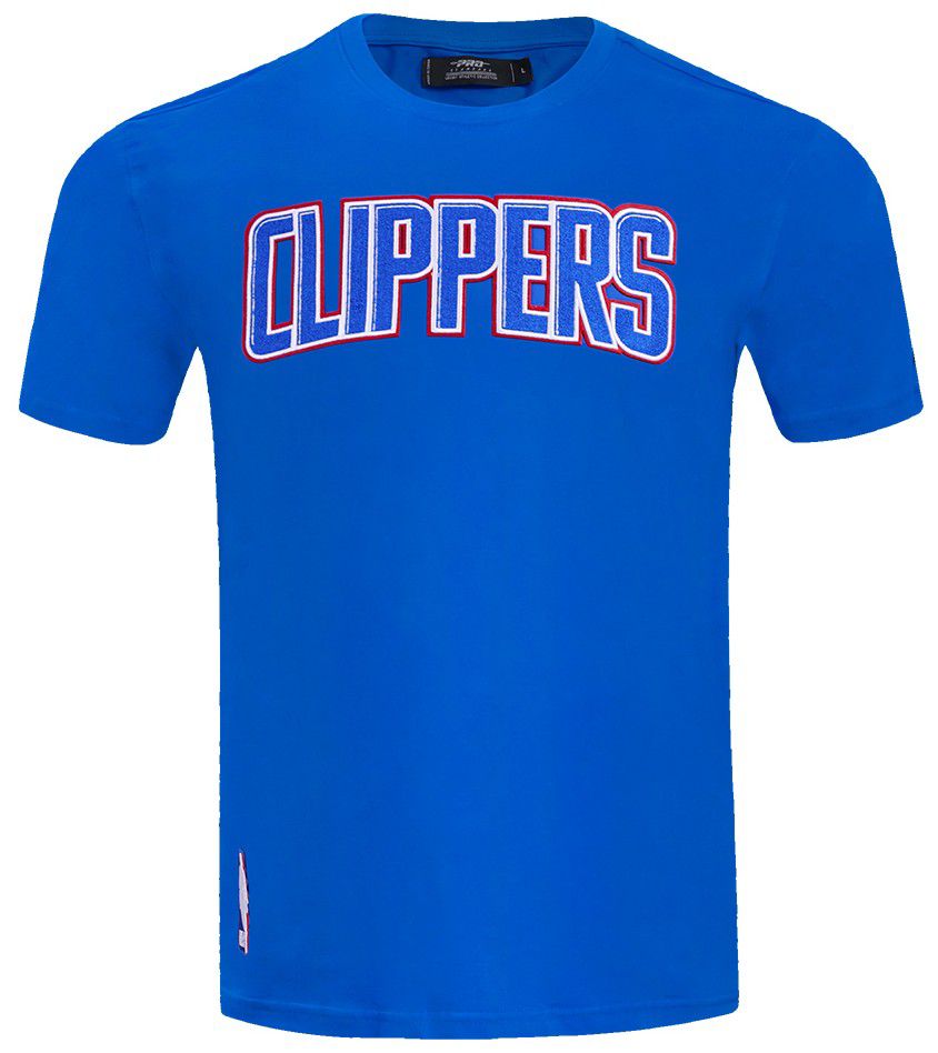 Pro Standard Men's Los Angeles Clippers Blue Classic Chenille T-Shirt product image