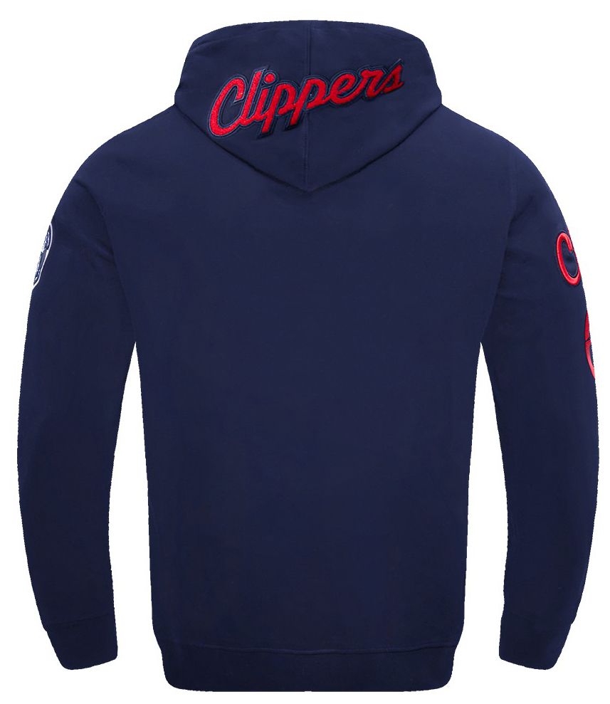Pro Standard Men's Los Angeles Clippers Navy Classic Chenille Pullover Hoodie product image