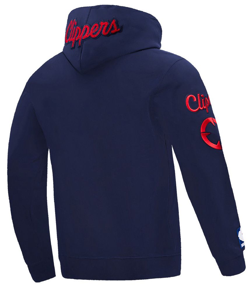Pro Standard Men's Los Angeles Clippers Navy Classic Chenille Pullover Hoodie product image